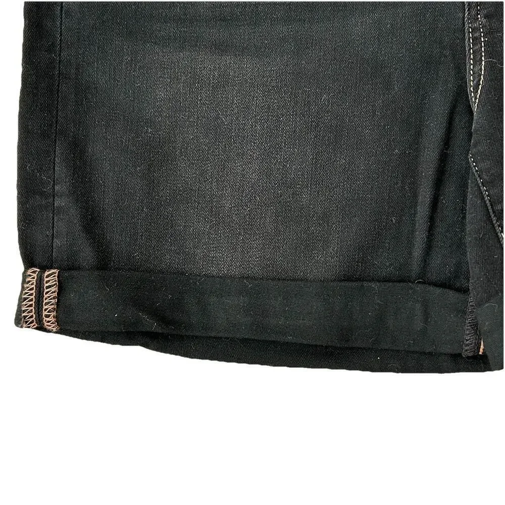 NEW Judy Blue Veronica High Rise Mid Thigh Shorts Women Size XL Black Stretch